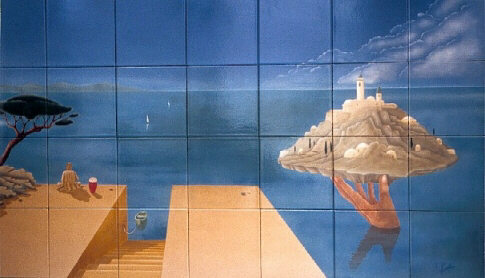 "Me voil, l ou le bleu de la mer est sans limite" - Santoka